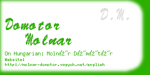 domotor molnar business card